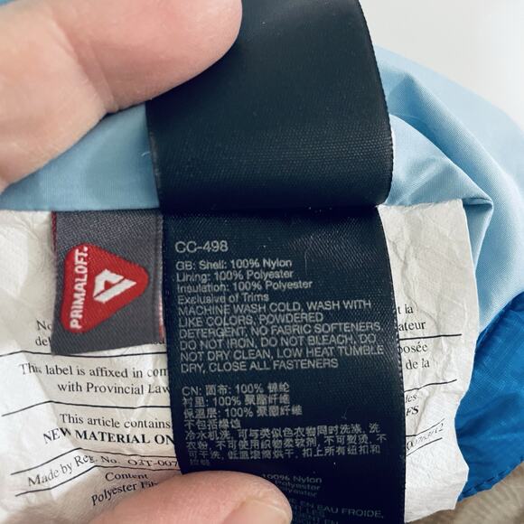 EUC Marmot Calen Jacket Womens Small Blue Puffer Quilted Primaloft Nylon Ripstop - Picture 10 of 11